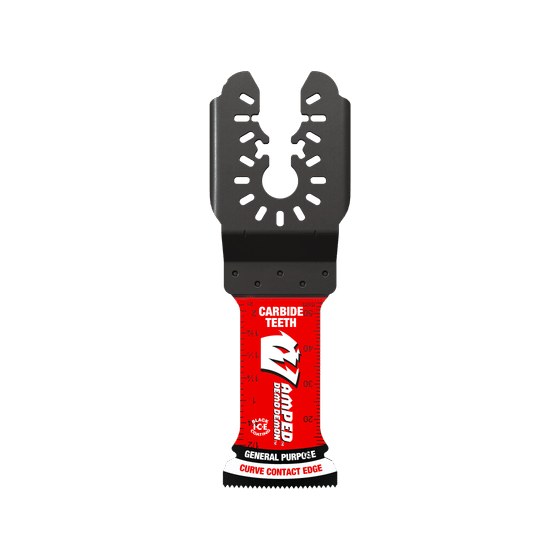 1-1/4"(w) x 2-1/8"(d) AMPED™ Demo Demon™ Universal Fit Carbide Teeth Oscillating Blade for General Purpose Cuts