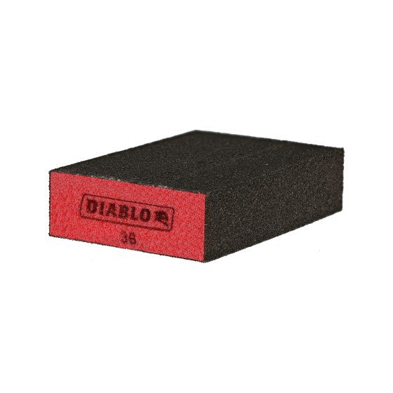 4" x 2-3/4" x 1" 36-Grit Flat Edge Sanding Sponge