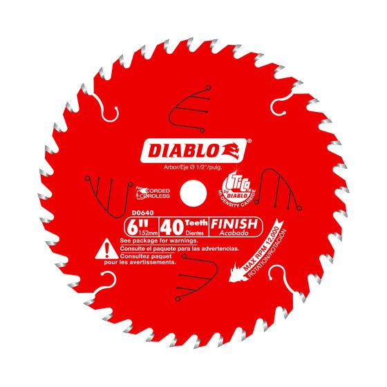 6" x 40-Teeth Finish Saw Blade for Port-Cable Saw Boss