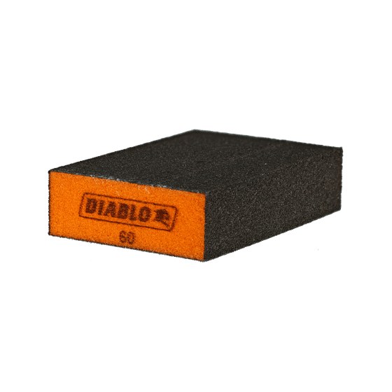 4" x 2-3/4" x 1" 60-Grit Flat Edge Sanding Sponges (3-pc)