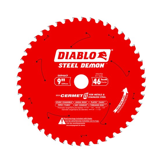 9" x 46-Teeth Steel Demon™ Cermet II Saw Blade for Medium Metal