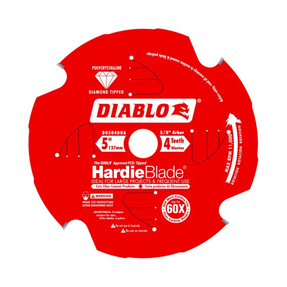 5" x 4 Tooth Fiber Cement HardieBlade™