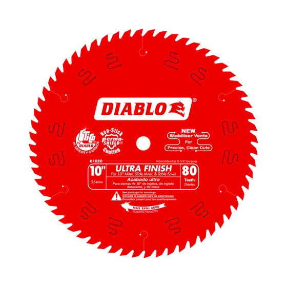10" x 80-Teeth Ultra Finish Saw Blade for Wood