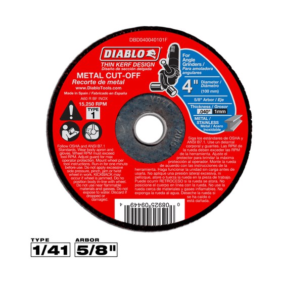 4" Metal Cut-Off Disc