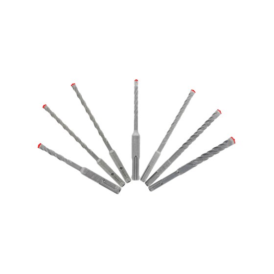 7pc Rebar Demon™ SDS-Plus 4-Cutter Full Carbide Head Hammer Bit Set (7-pc)