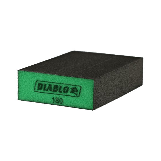 4-1/2" x 2-3/4" x 1" 180-Grit Flat Edge Sanding Sponge