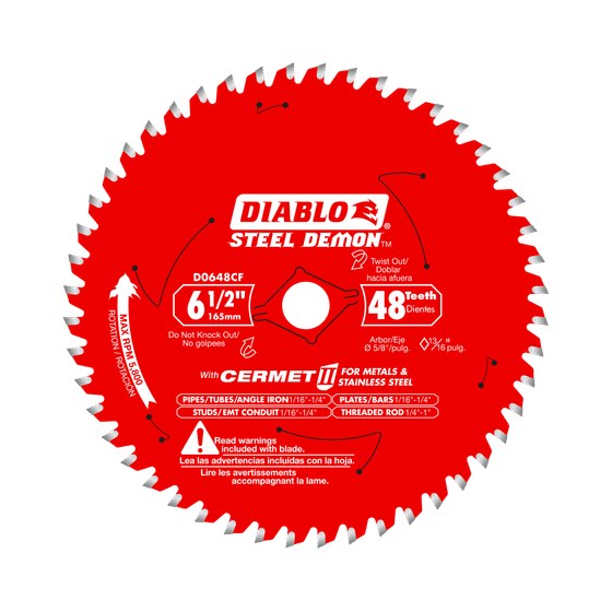 6-1/2" x 48-Teeth Steel Demon™ Cermet II Saw Blade for Medium Metal