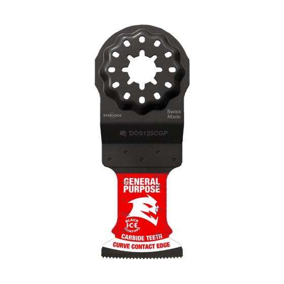 1-1/4"(w) x 1-1/2"(d) AMPED™ Demo Demon™ Starlock Carbide Teeth Oscillating Blade for General Purpose Cuts