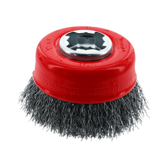 3" X-LOCK Carbon Steel Crimped Cup Brush