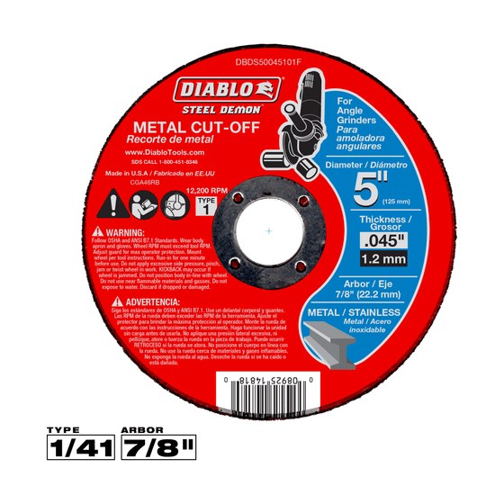 5" Metal Cut-Off Disc