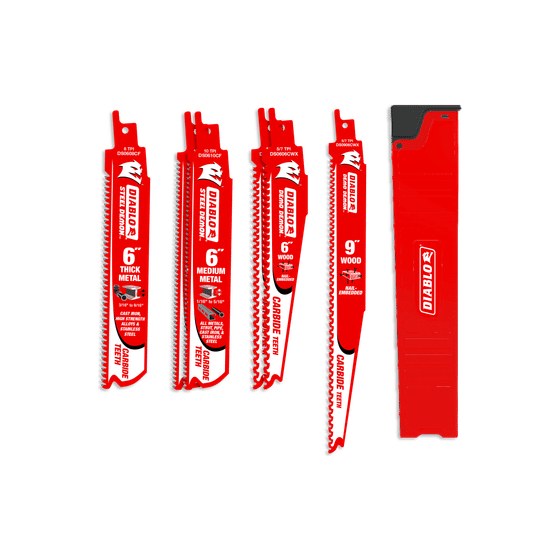 Demo Demon™ & Steel Demon™ Carbide Teeth Reciprocating Blade Set (6-pc)