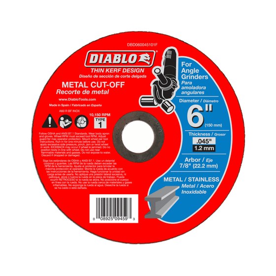 6" Metal Cut-Off Disc