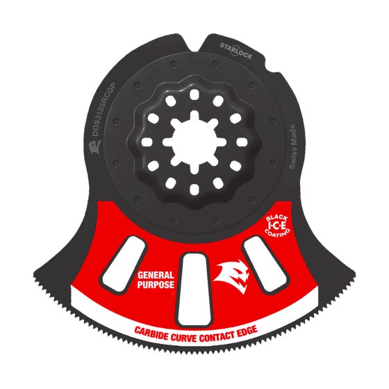 3-1/8" AMPED™ Demo Demon™ Starlock Carbide Teeth Oscillating Blade for General Purpose Cuts