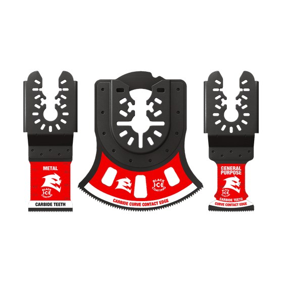 Universal Fit Carbide Oscillating Blade Set (3-pc)