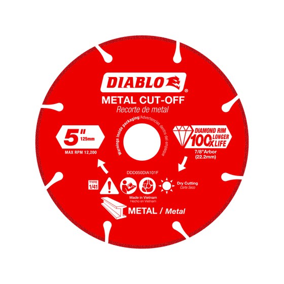 5" Diamond Metal Cut-Off Disc