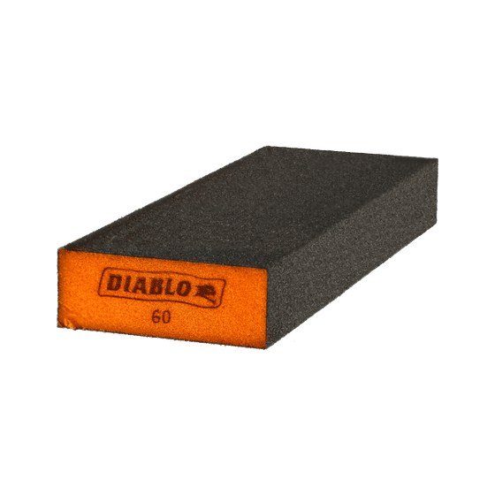 8" x 2-3/4" x 1" 60-Grit Extended Flat Edge Sanding Sponge