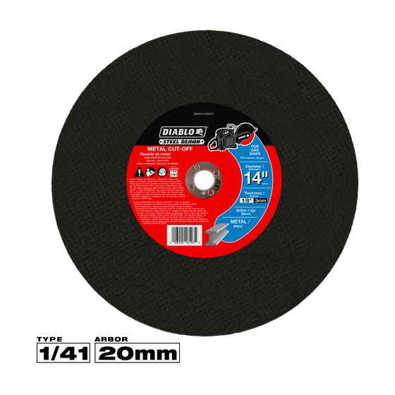 14" 20mm Steel Demon™ High Speed Metal Cut-Off Disc