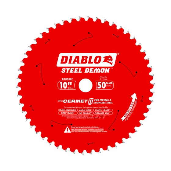 10" x 50-Teeth Steel Demon™ Cermet II Saw Blade for Medium Metal