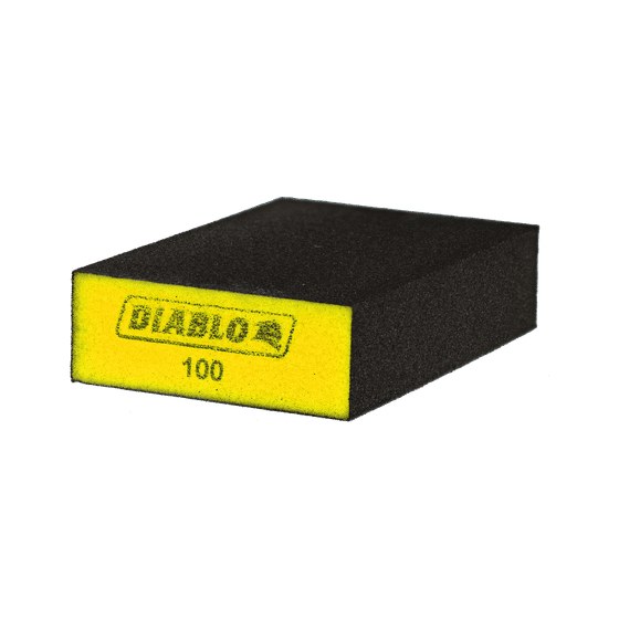 4" x 2-3/4" x 1" 100-Grit Flat Edge Sanding Sponges (3-pc)