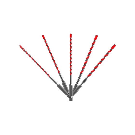 SPEEDemon™ Red Granite PLUS™ Carbide-Tipped Hammer Drill Bit Set (5-piece)