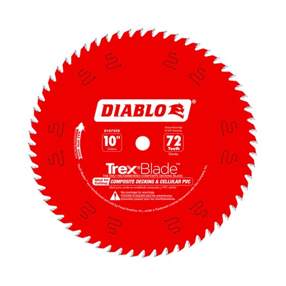 10" x 72-Teeth TrexBlade™ Saw Blade for Composites and Plastic