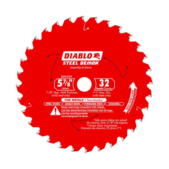5-7/8" x 32-Teeth Steel Demon™ Saw Blade for Medium Metal
