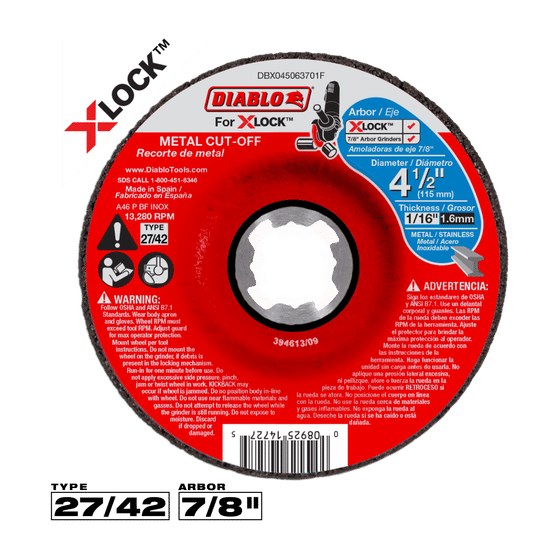 4-1/2" Type 27 Metal Cut-Off Disc