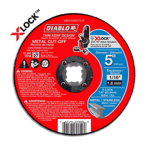 5" Type 27 Metal Cut-Off Disc