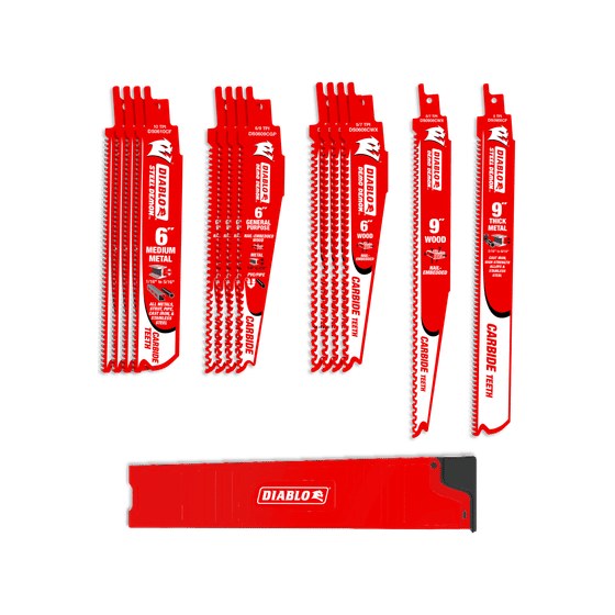 Demo Demon™ & Steel Demon™ Carbide Teeth Reciprocating Blade Set (14-pc)