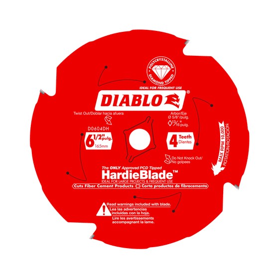 6-1/2" x 4-Teeth HardieBlade™ Saw Blade for Fiber Cement