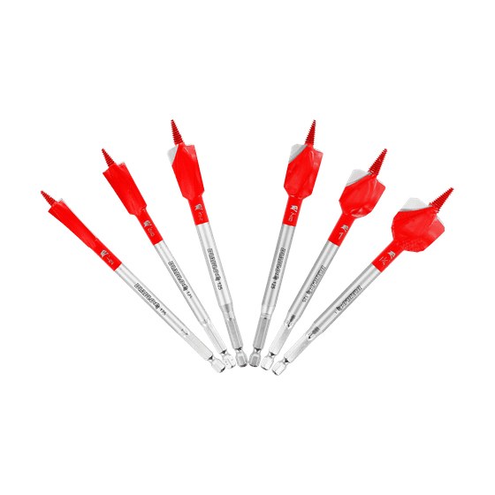 6 pc Demo Demon™ Spade Bit Set for Nail-Embedded Wood (6-pc)