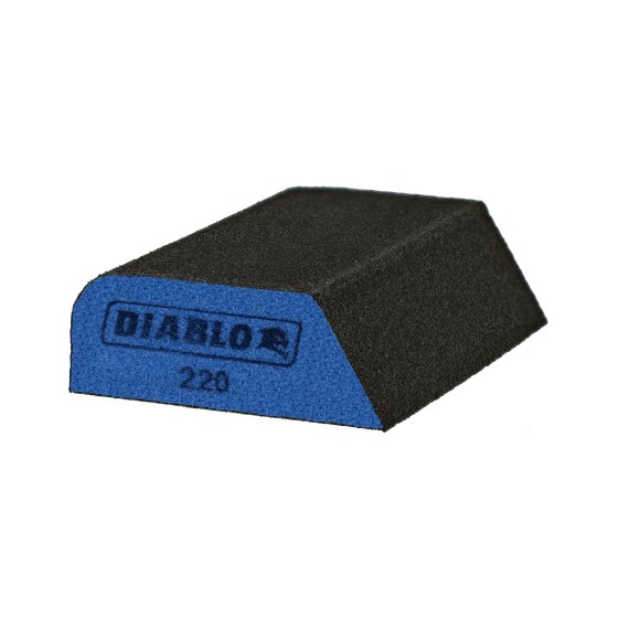 4-1/2" x 2-3/4" x 1" 220-Grit 3-in-1 Sanding Sponge