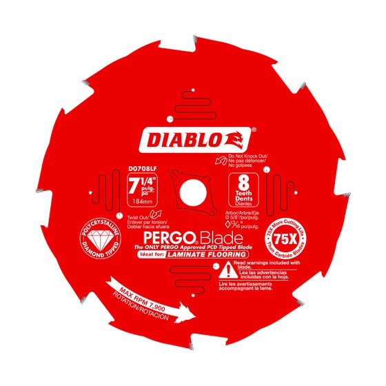 7-1/4" x 8-Teeth PERGO®Blade Saw Blade for Laminate and Wood Flooring