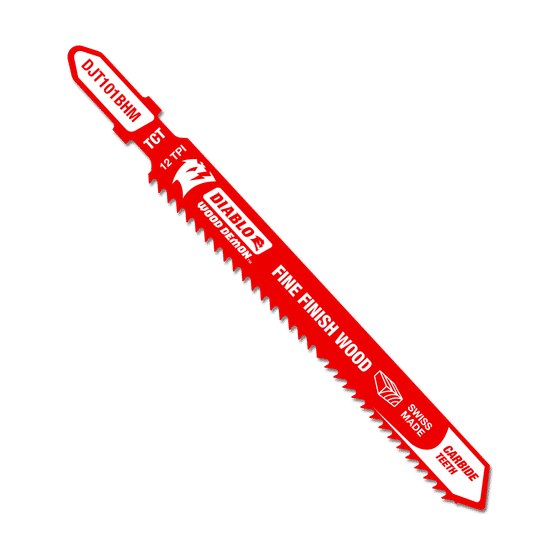 4" 12TPI Wood Demon™ Carbide Teeth Jig Saw Blade for Fine Finish Wood