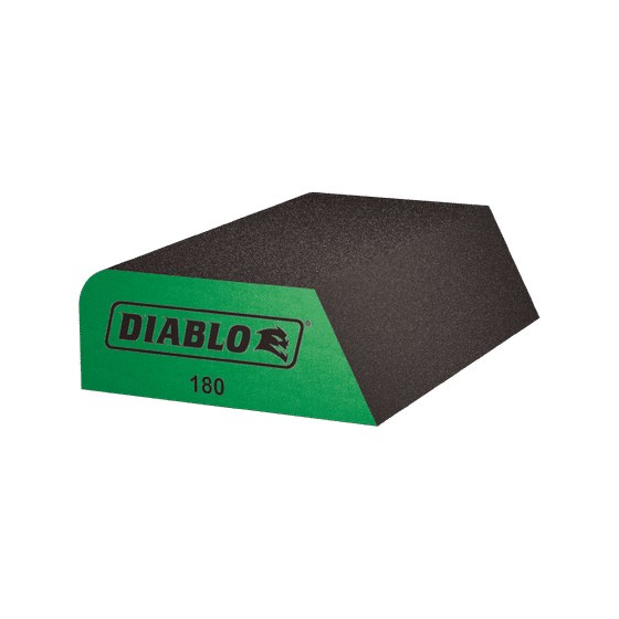 4-1/2" x 2-3/4" x 1" 180-Grit 3-in-1 Sanding Sponge