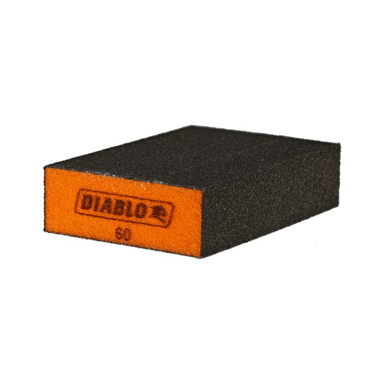 4-1/2" x 2-3/4" x 1" 60-Grit Flat Edge Sanding Sponge