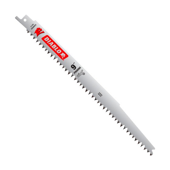 9" 5TPI Fleam Ground Reciprocating Saw Blade for Clean Wood and Pruning