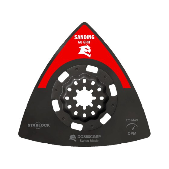 3-1/2" 60-Grit Starlock Oscillating Sanding Plate
