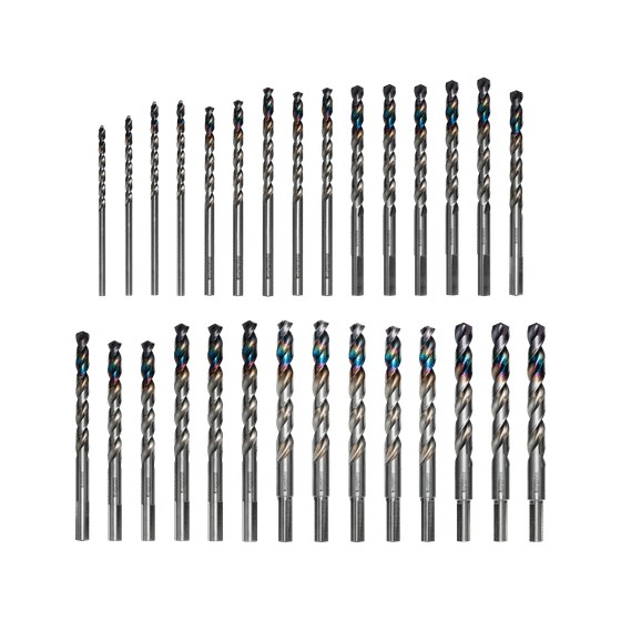 Metal Demon™ Drill Bits Set for Mild, Hardened and Stainless Steels (29-pc)
