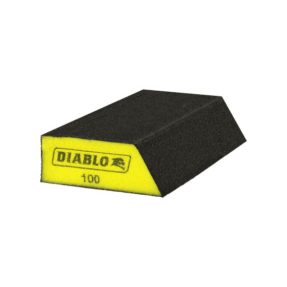 5" x 3" x 1" 100-Grit Corner Contact Sanding Sponges (4-pk)